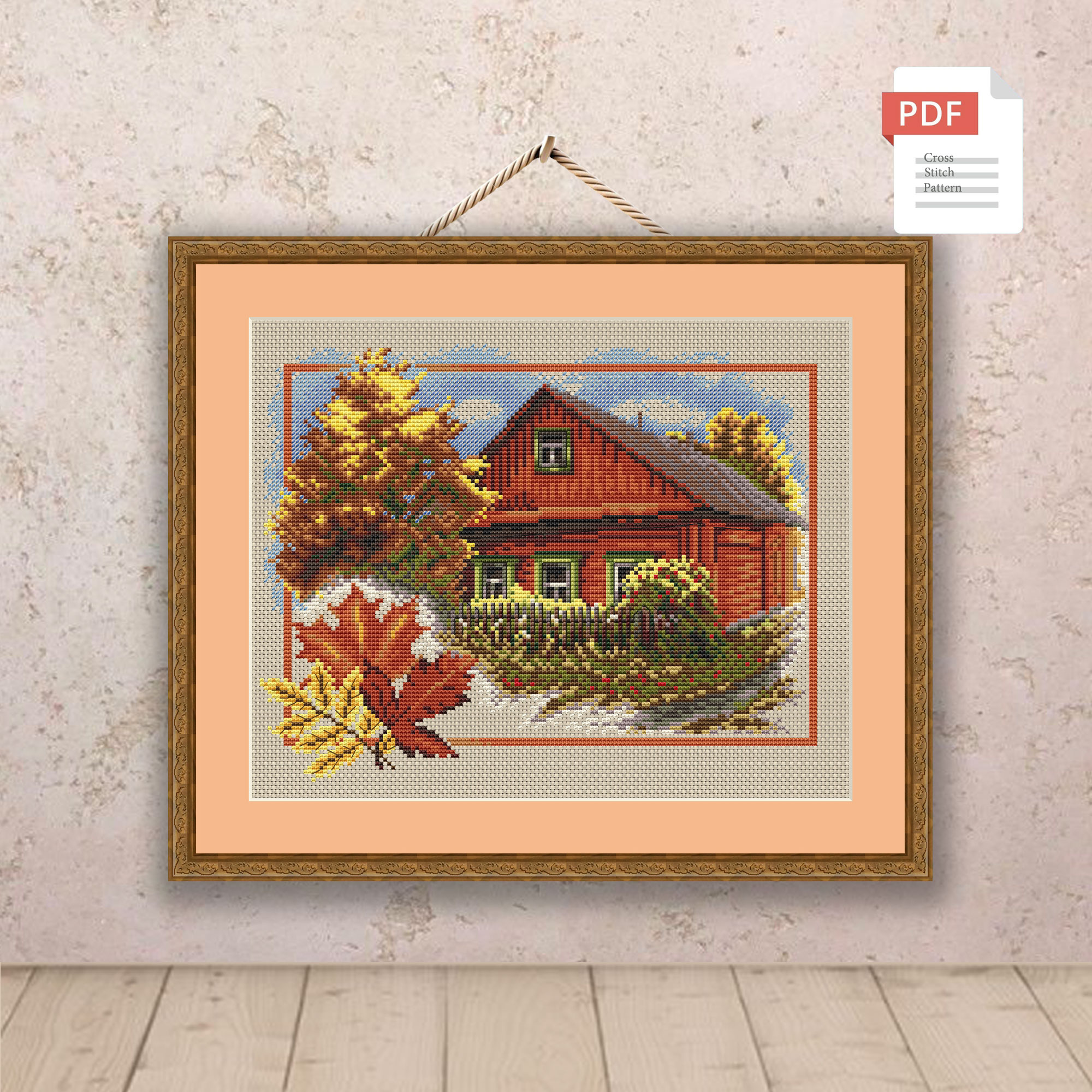 Autumn Landscape Cross Stitch Pattern #ssn273 - Image 2