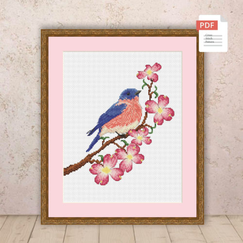 Spring Birds Cross Stitch Pattern #ssn281