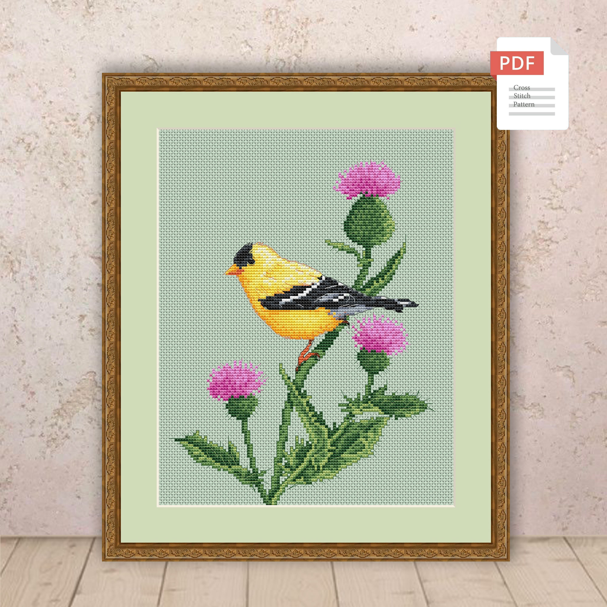 Summer Birds Cross Stitch Pattern #ssn282 - Image 2