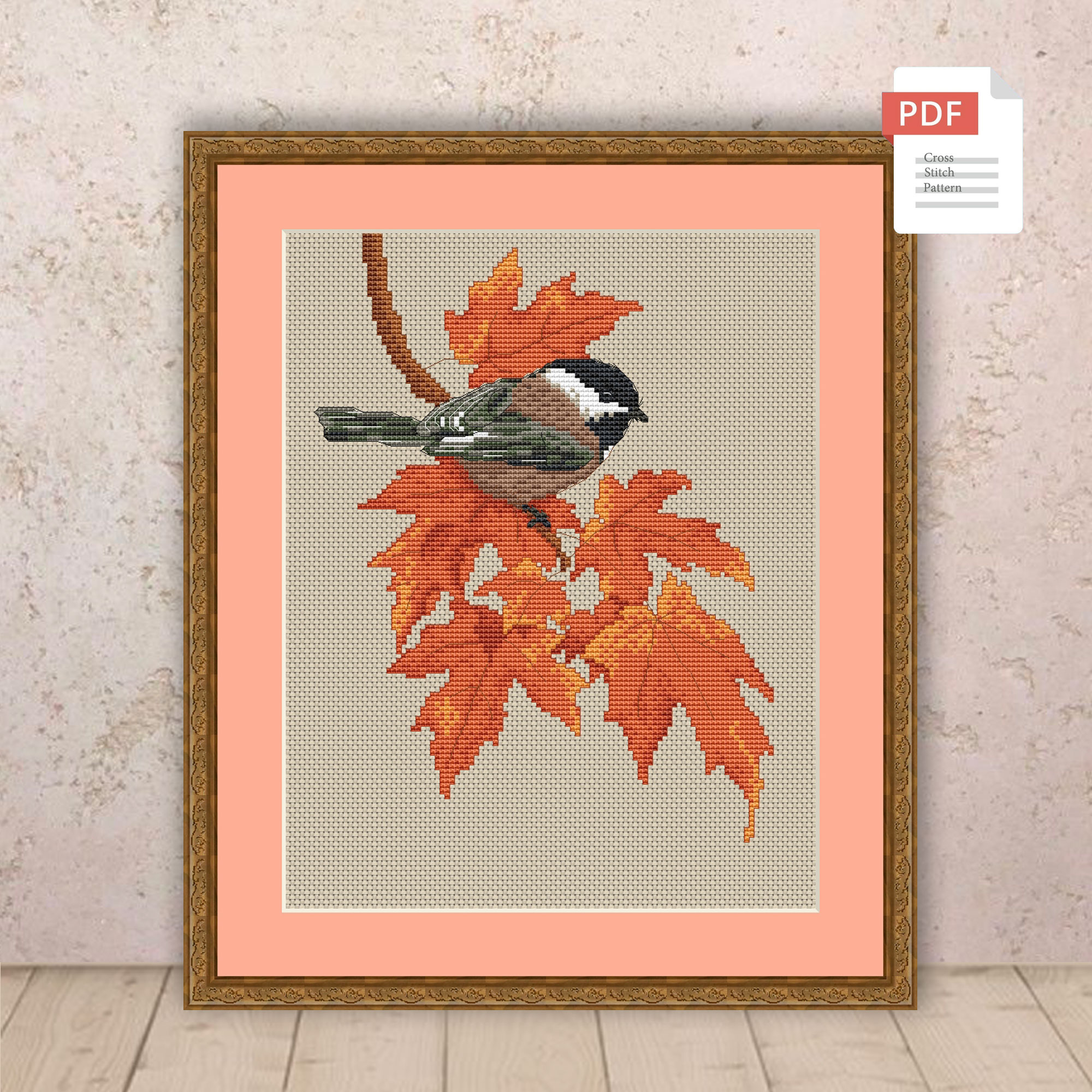 Autumn Birds Cross Stitch Pattern #ssn283 - Image 2