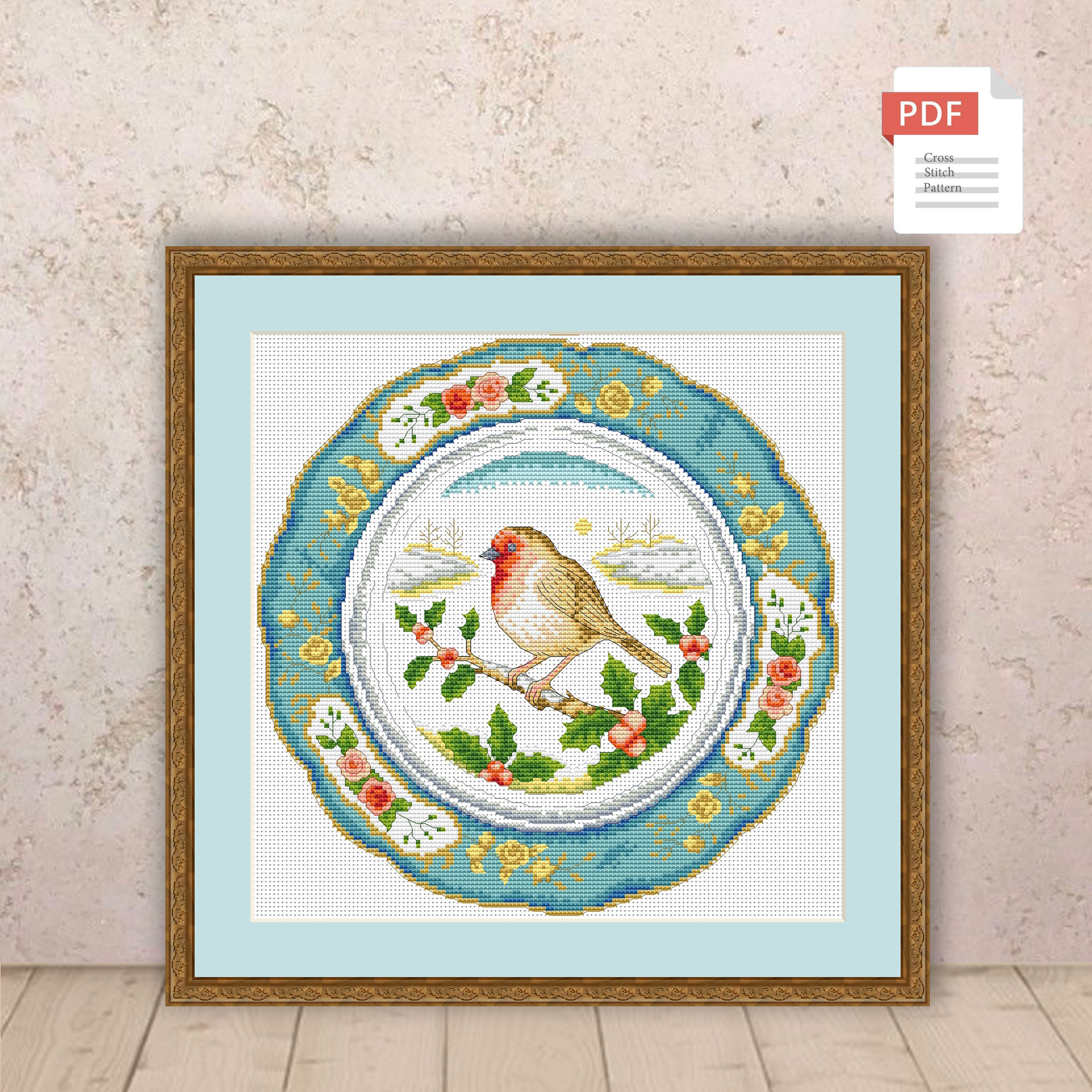 Winter Birds Cross Stitch Pattern #ssn289