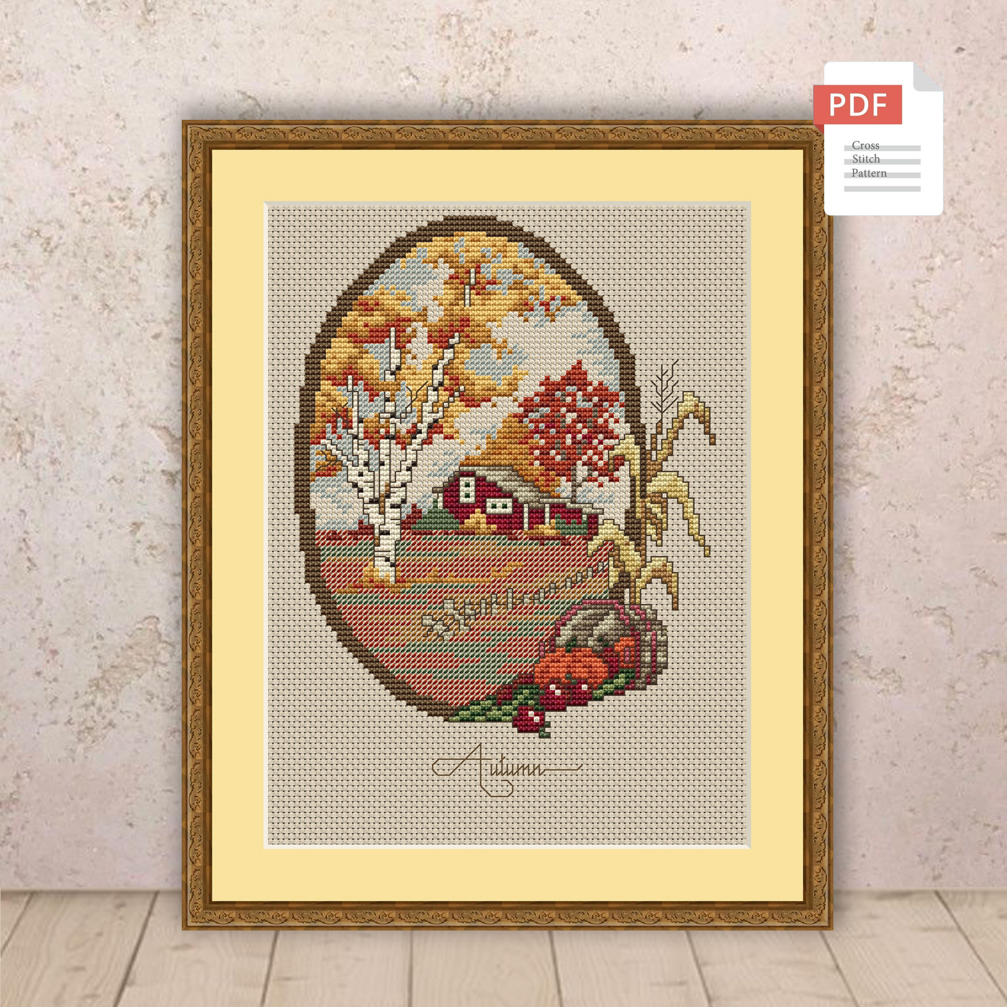 Autumn Landscape Cross Stitch Pattern #ssn293 - Image 2