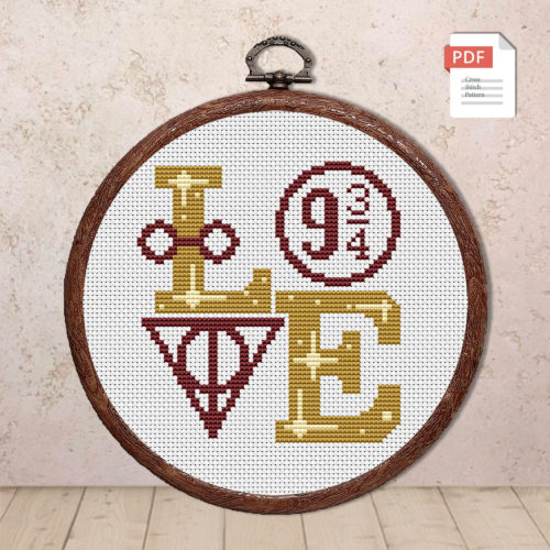 Magic Love Cross Stitch Pattern #vl008