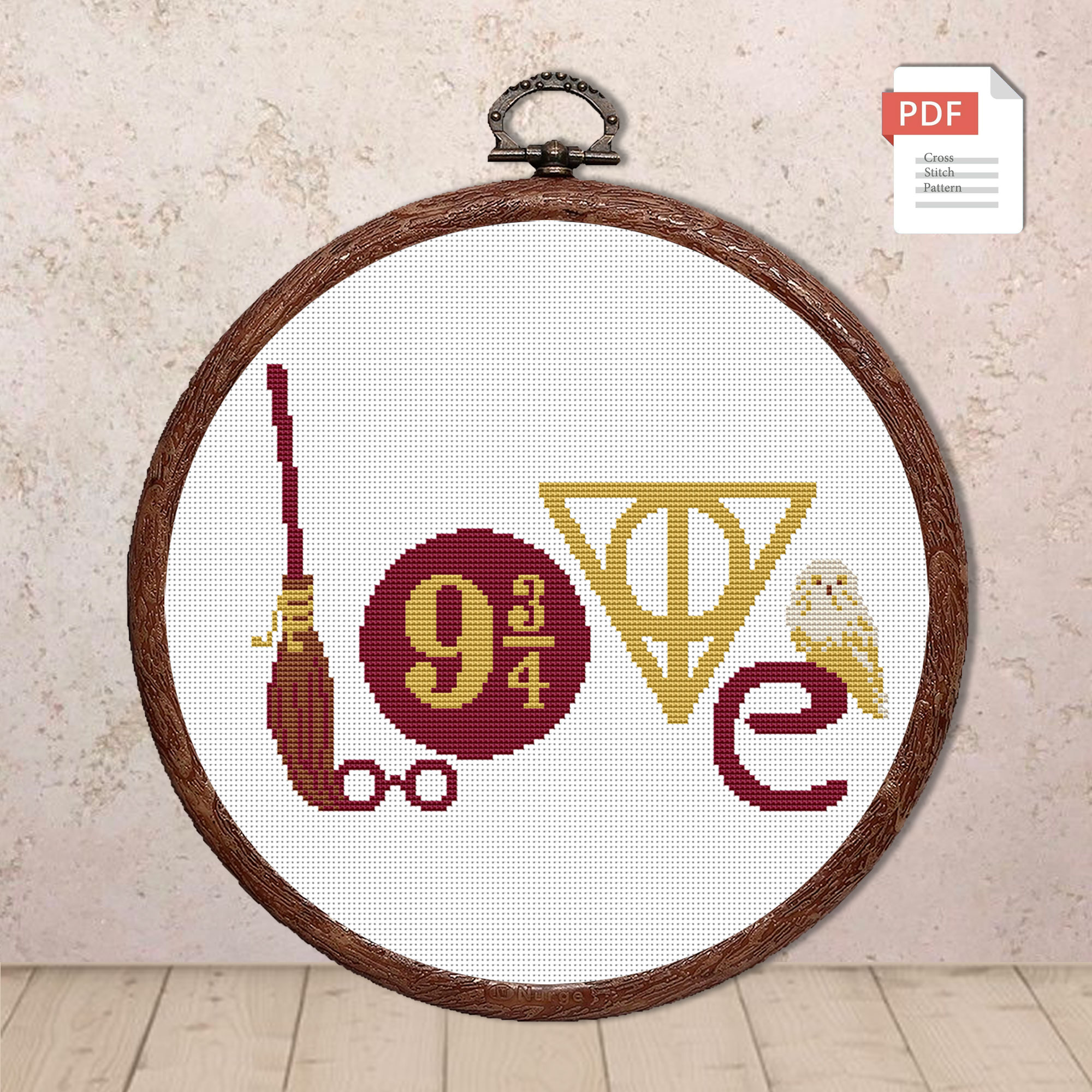 Magic Love Cross Stitch Pattern #vl009
