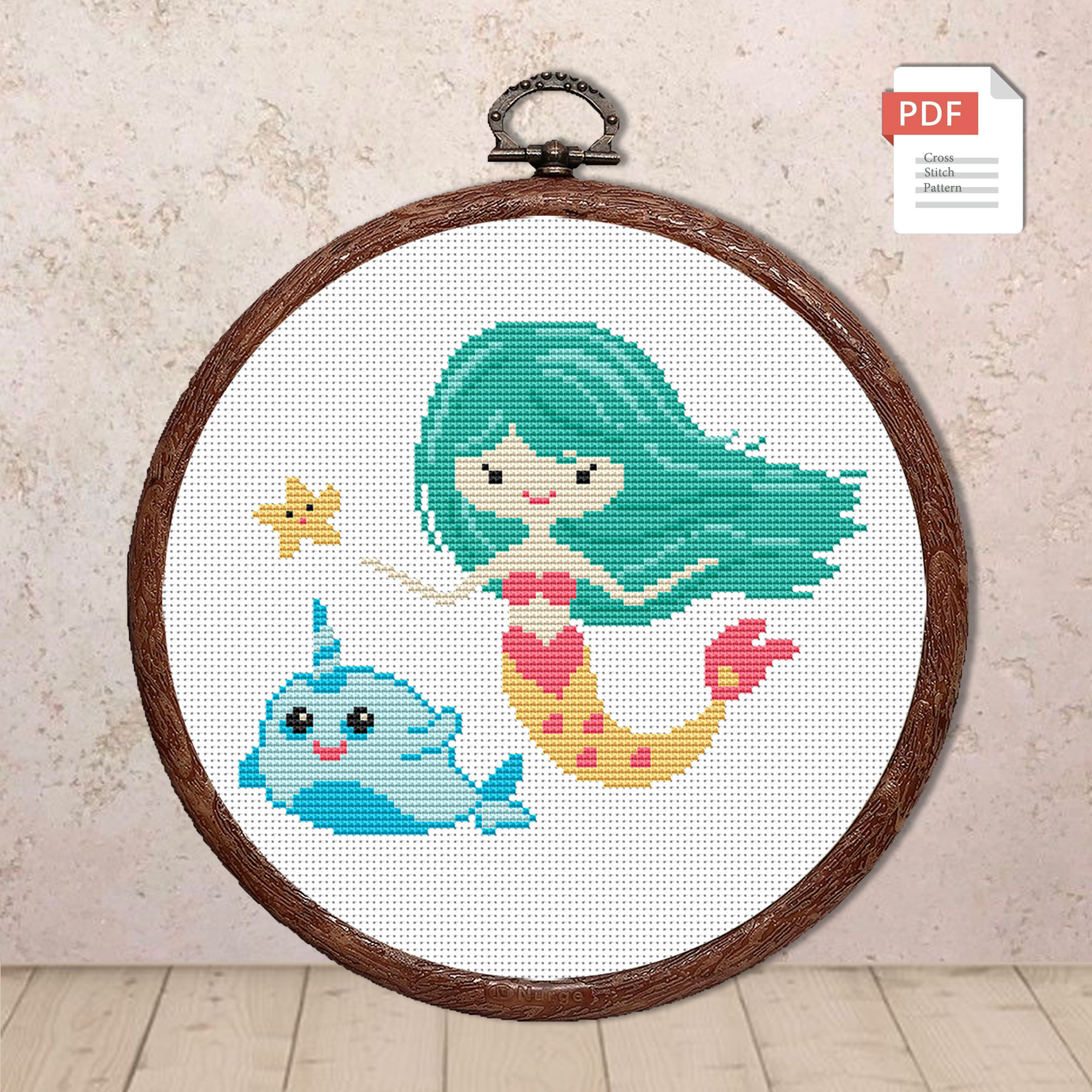 Mermaid Cross Stitch Pattern #bab006