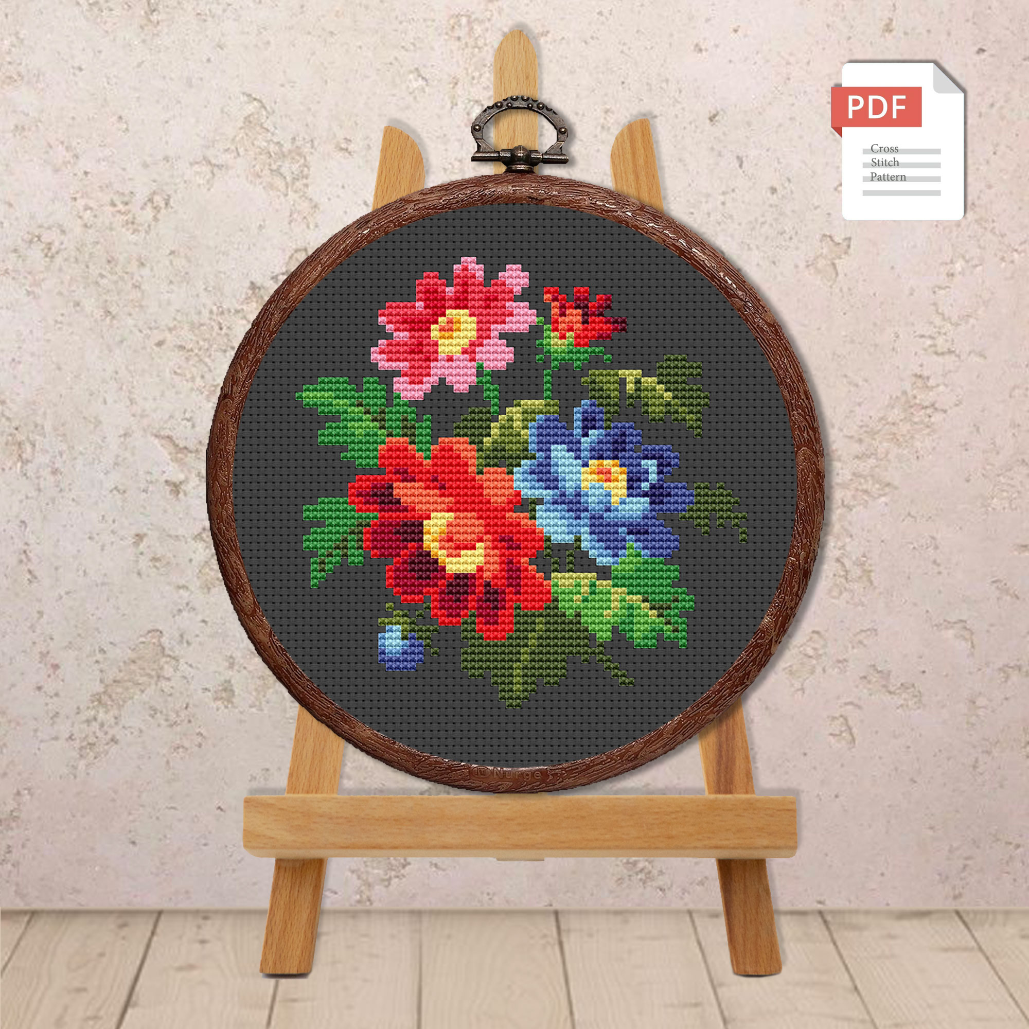 Flowers Cross Stitch Pattern #fl.010 - Image 2