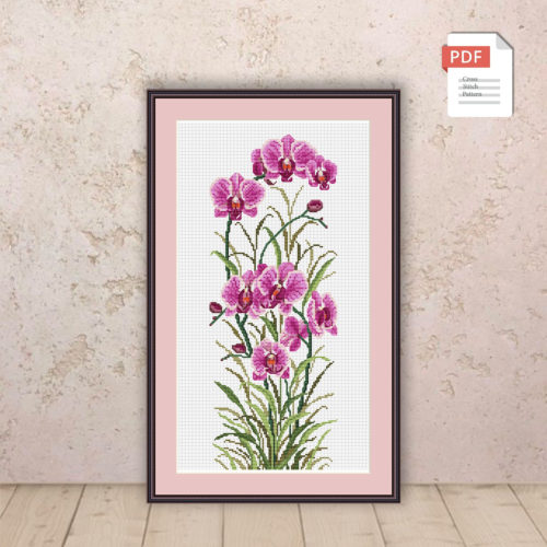 Orchids Cross Stitch Pattern #fl.016