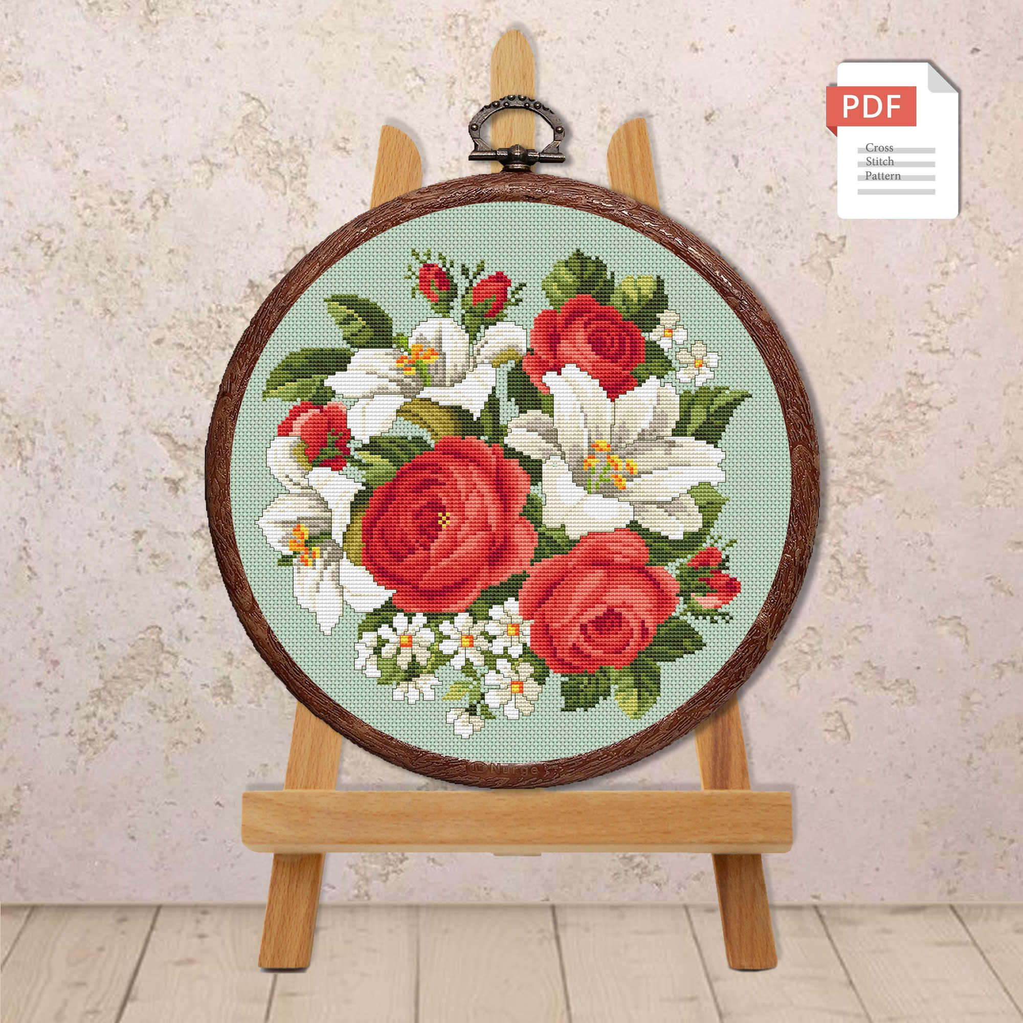 Flowers Cross Stitch Pattern #fl.029 - Image 3