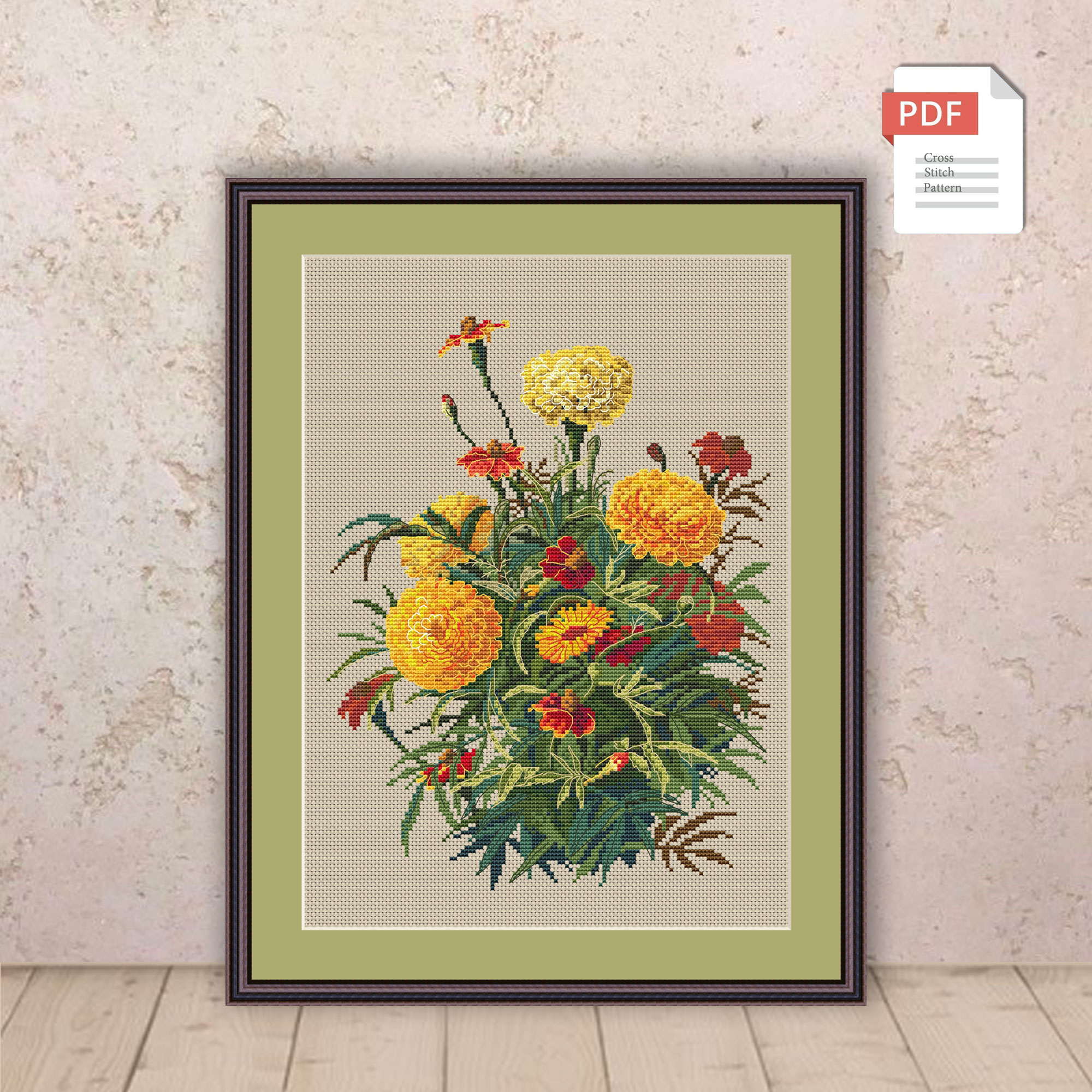 Wildflowers Cross Stitch Pattern #fl.034 - Image 2