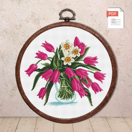 Bouquet Cross Stitch Pattern #fl.035