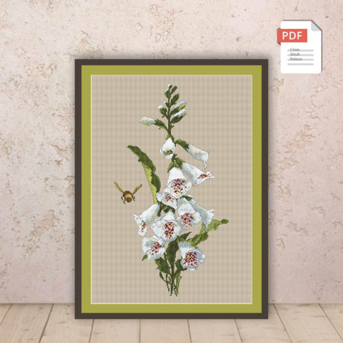 White Bells Cross Stitch Pattern #fl.072