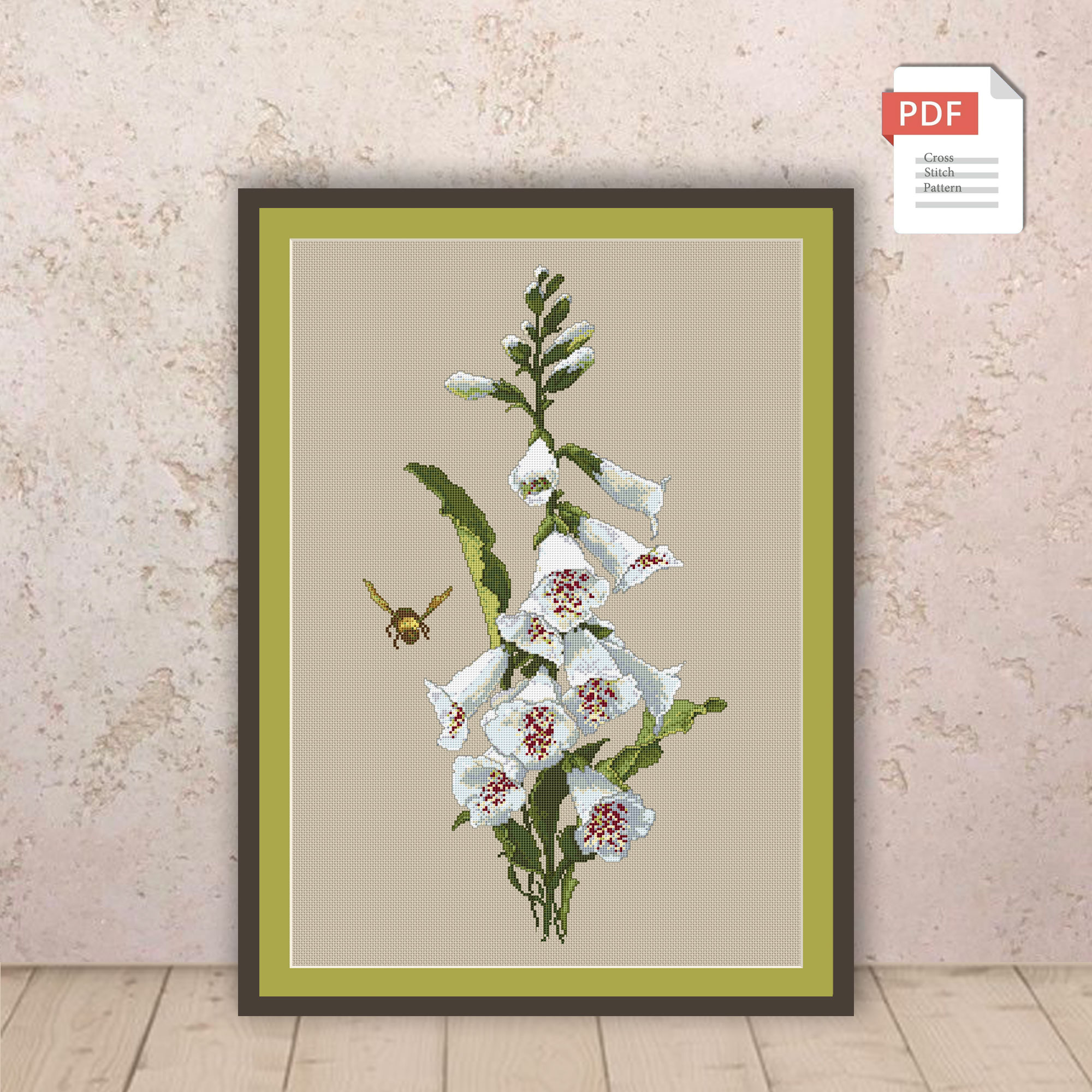 White Bells Cross Stitch Pattern #fl.072
