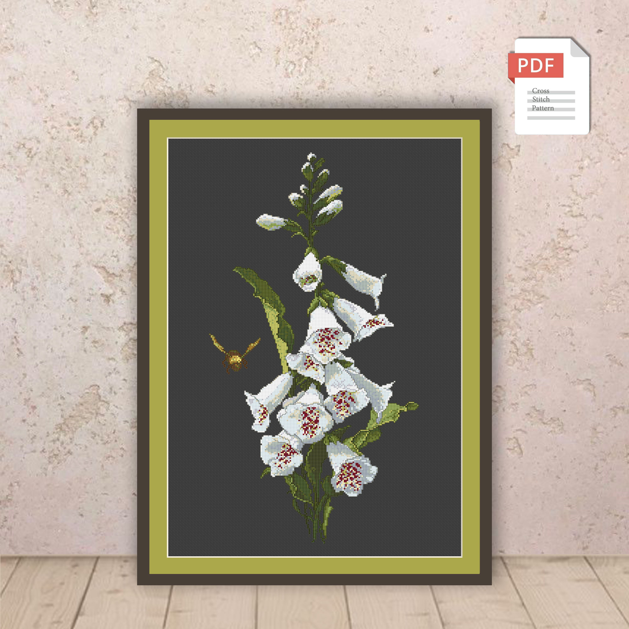White Bells Cross Stitch Pattern #fl.072 - Image 2