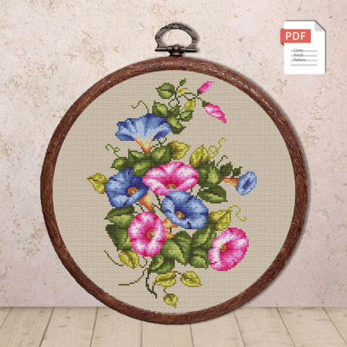 Colored Bells Cross Stitch Pattern #fl.074