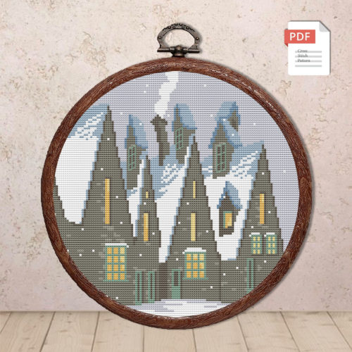 Magic Village Cross Stitch Pattern #mv007