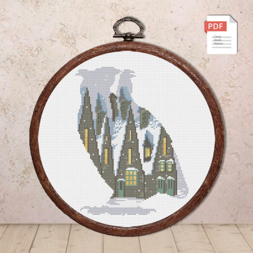 Magic Owl Cross Stitch Pattern #mv009
