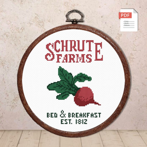 Bed and Breakfast Cross Stitch Pattern #mv015
