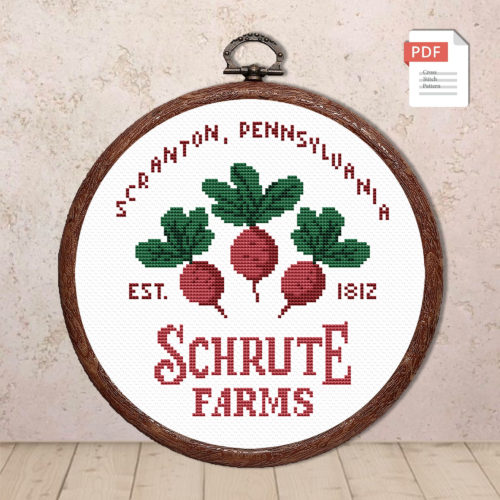 Schrute Farms Cross Stitch Pattern #mv016