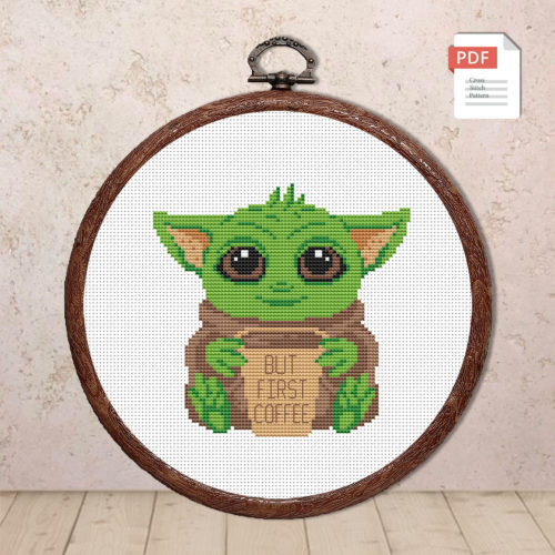 But First Coffee Cross Stitch Pattern #mv023