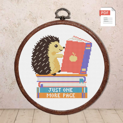 Just One More Page Cross Stitch Pattern #qt001