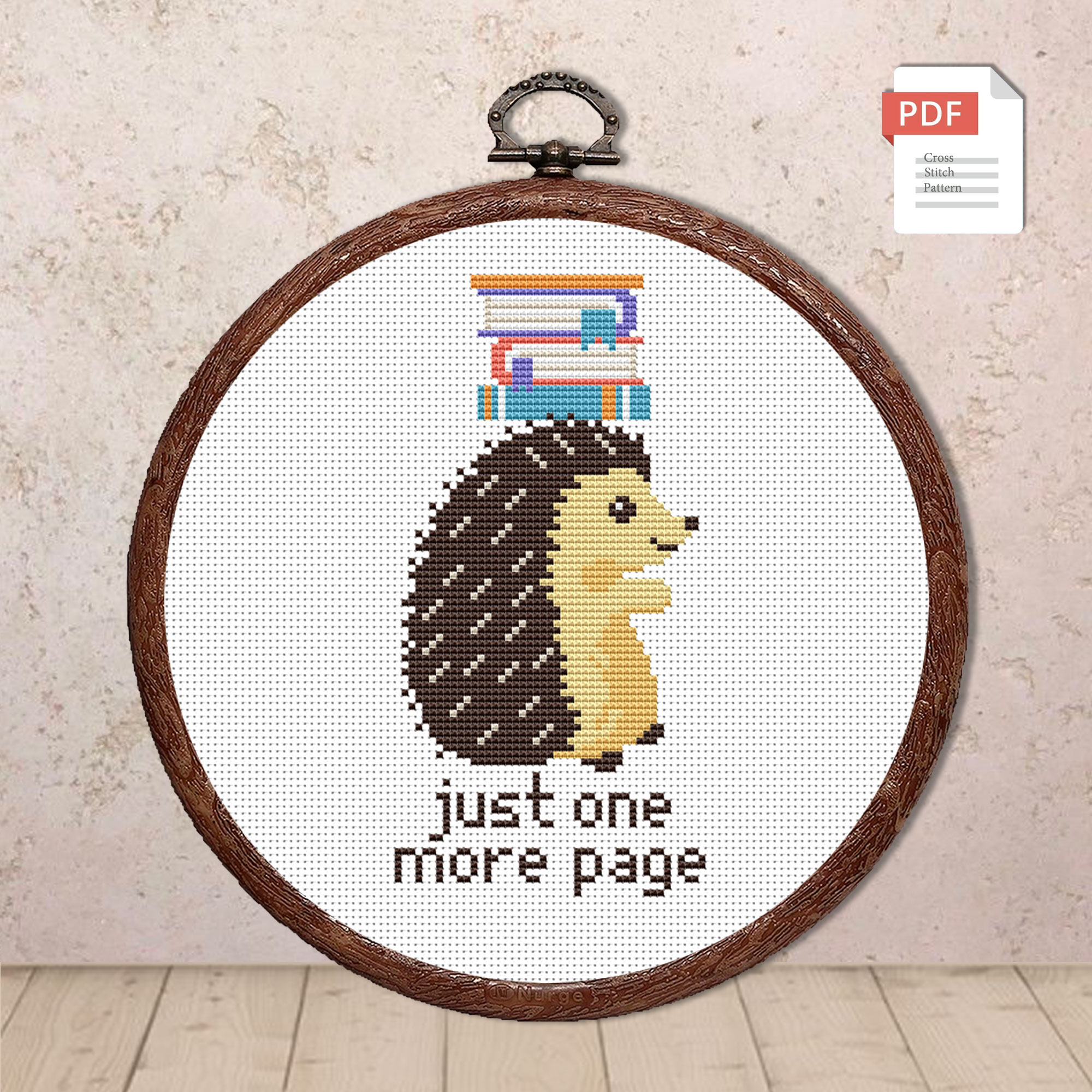 Just One More Page Cross Stitch Pattern #qt005