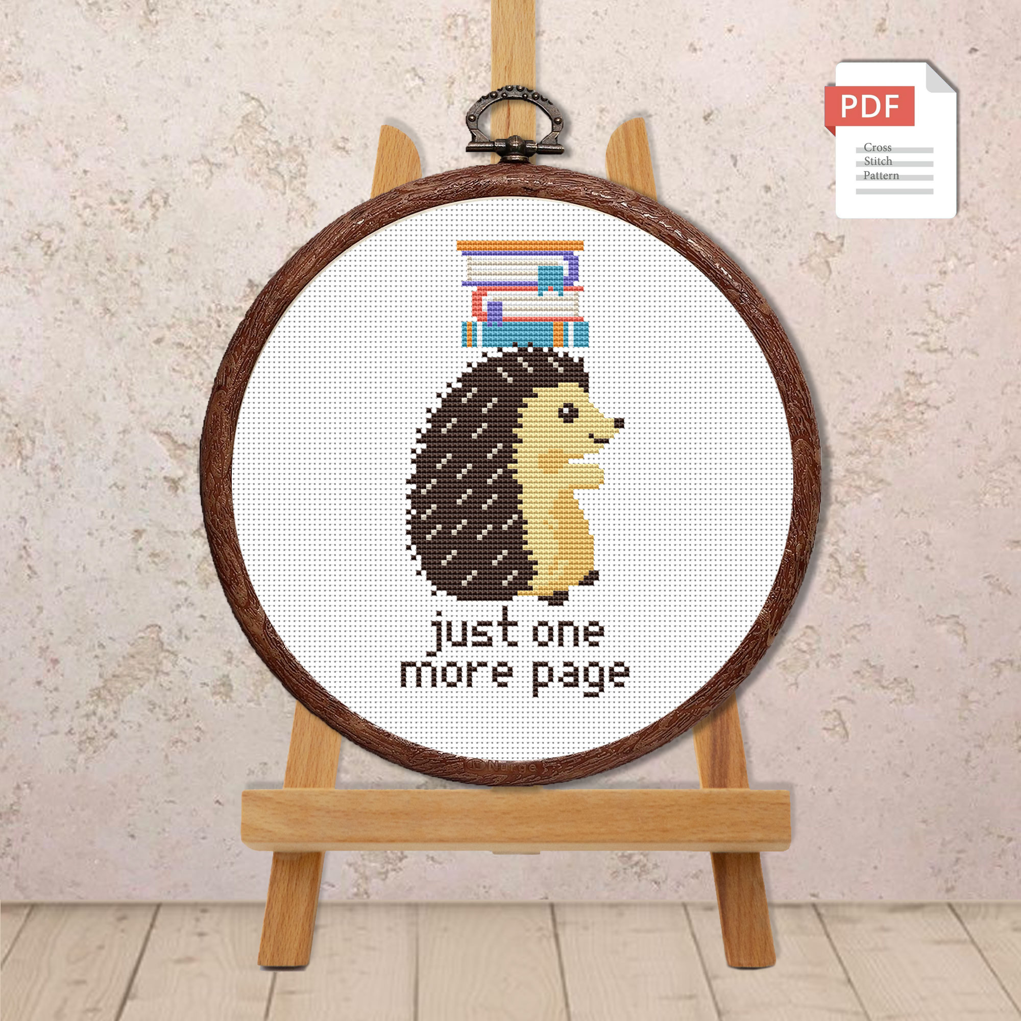 Just One More Page Cross Stitch Pattern #qt005 - Image 2