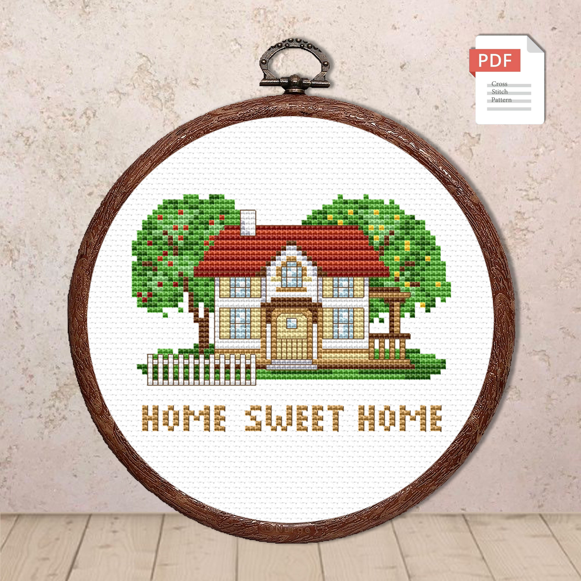 Home Sweet Home Cross Stitch Pattern #qt007