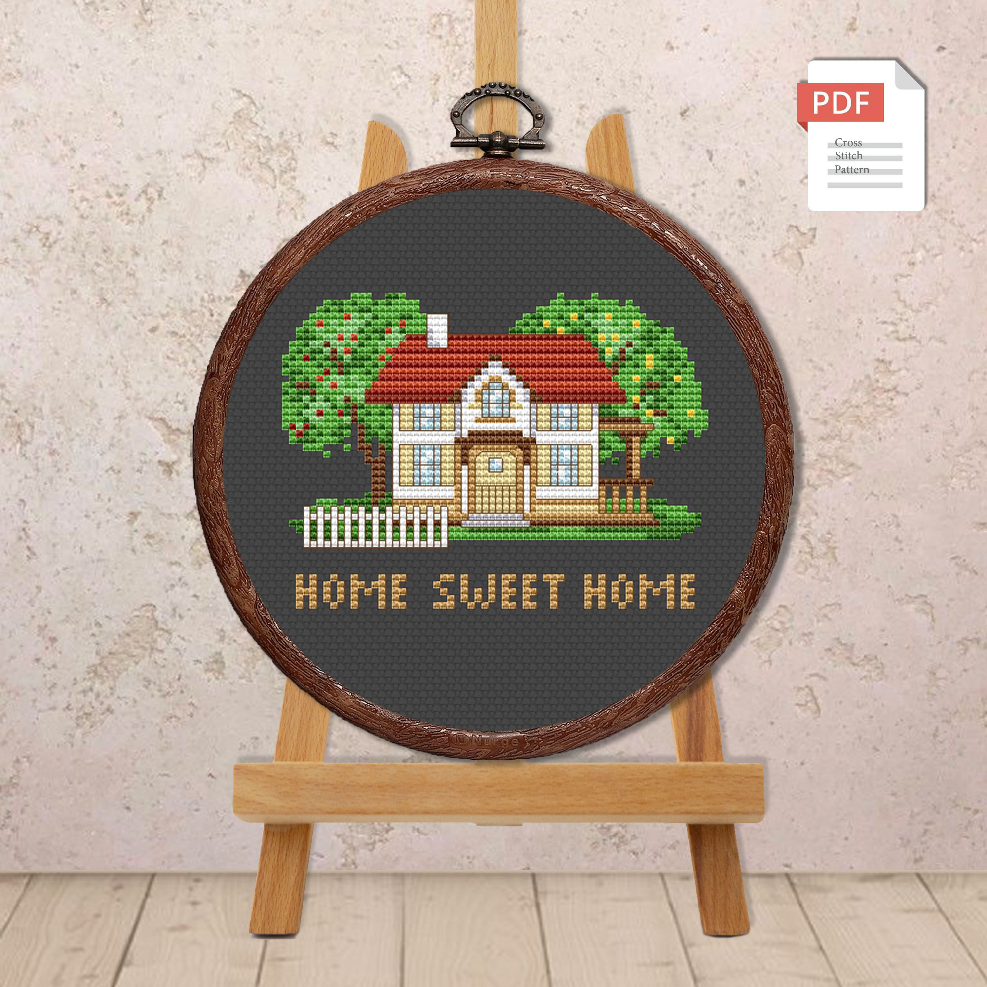 Home Sweet Home Cross Stitch Pattern #qt007 - Image 3