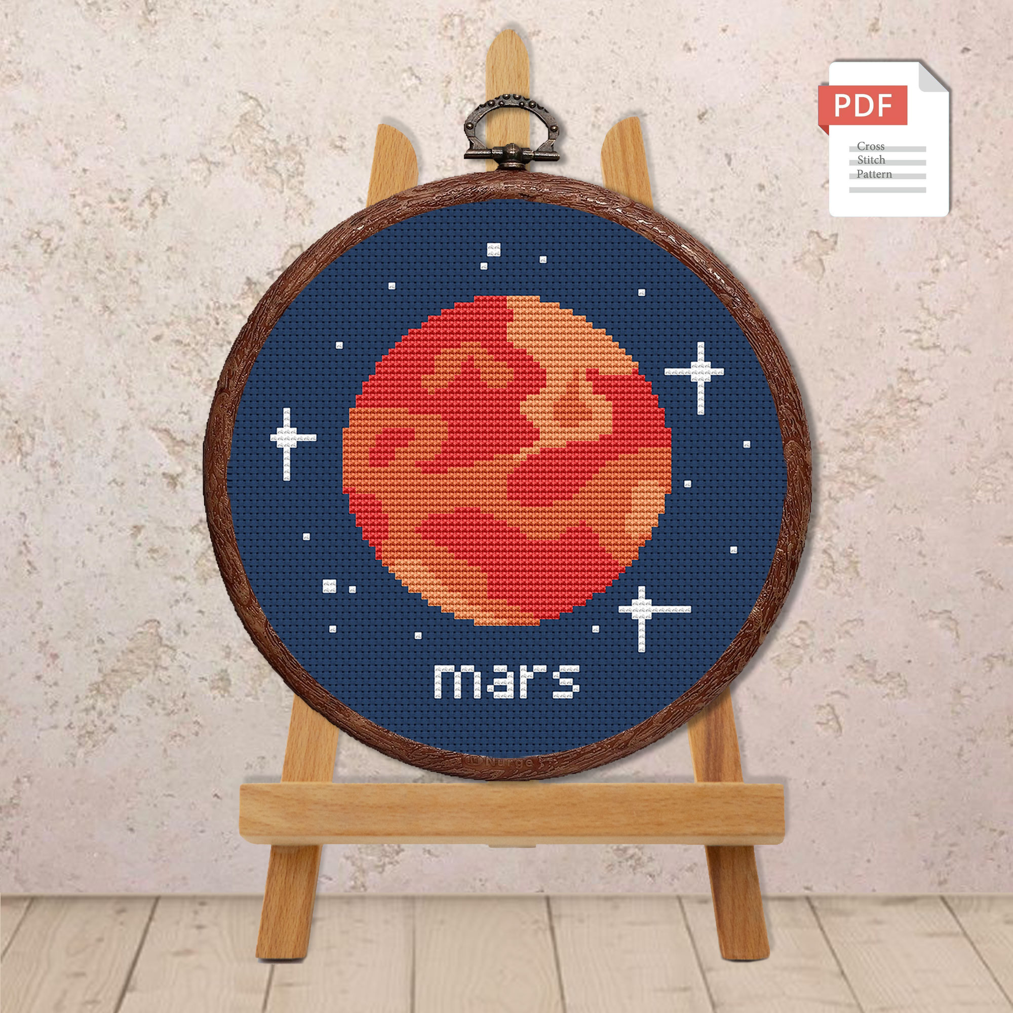 Set of 9 Planets Stitch Pattern #spc012 - Image 5