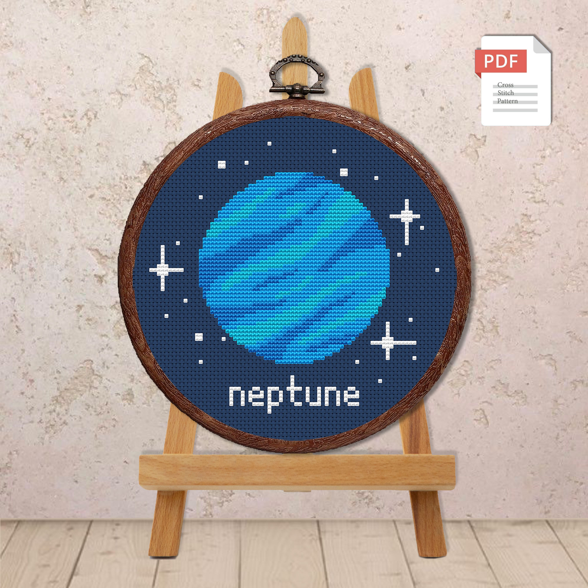 Set of 9 Planets Stitch Pattern #spc012 - Image 9