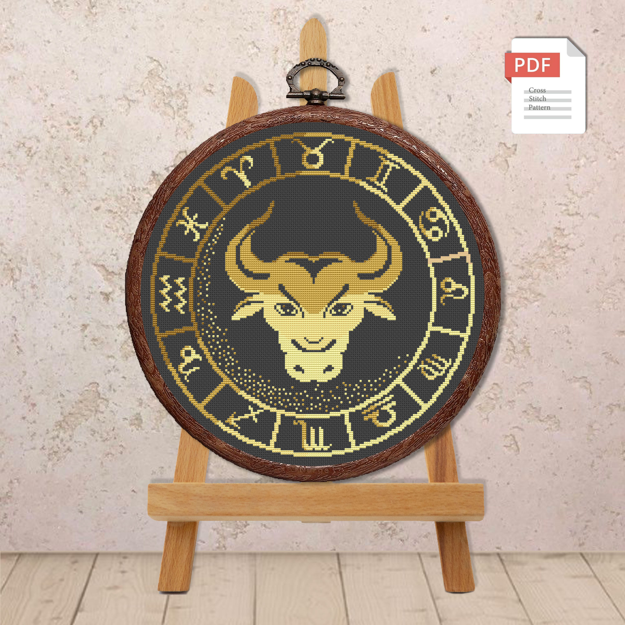 Taurus Cross Stitch Pattern #zdc002 - Image 2