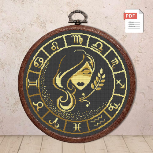 Virgo Cross Stitch Pattern #zdc006