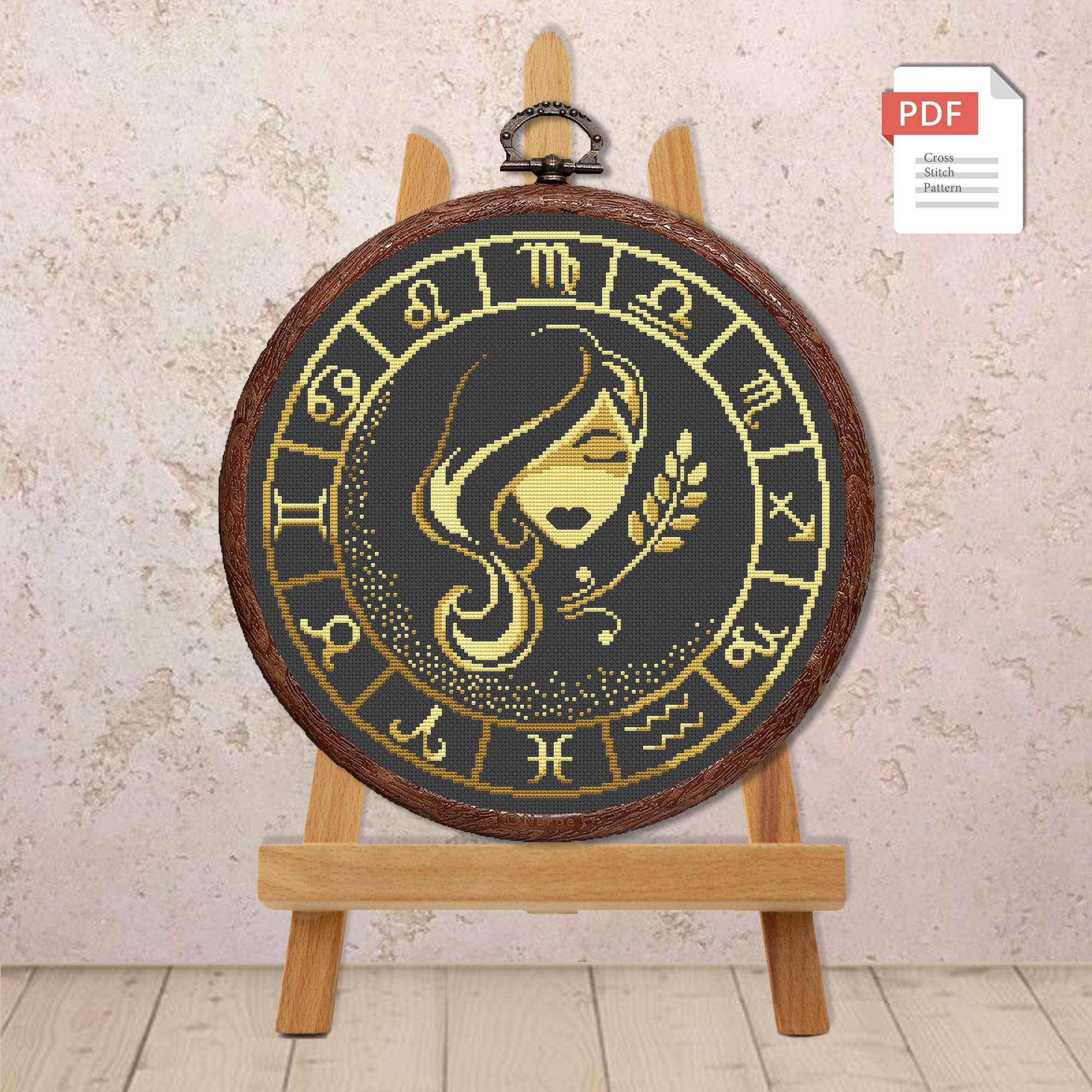 Virgo Cross Stitch Pattern #zdc006 - Image 2