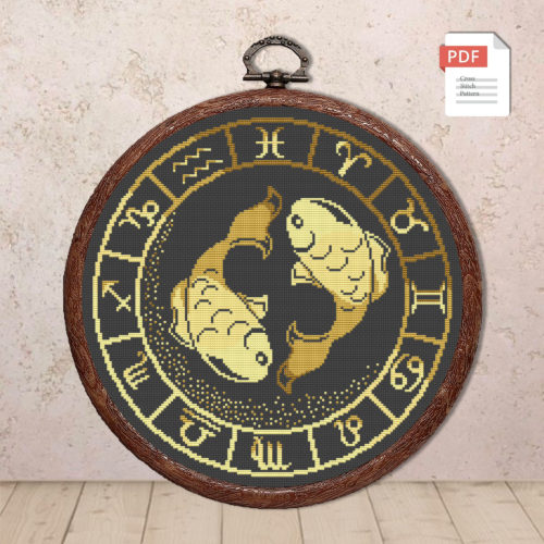 Pisces Cross Stitch Pattern #zdc012