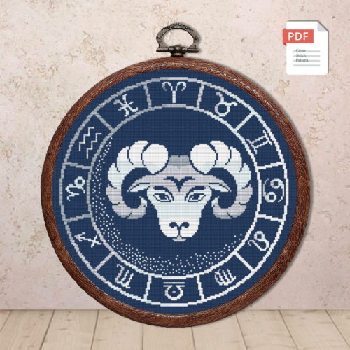 Aries Cross Stitch Pattern #zdc014