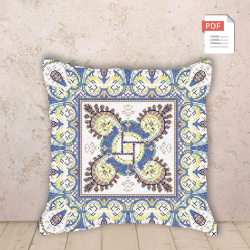 Ornament Pillow Cross Stitch Pattern #pll002