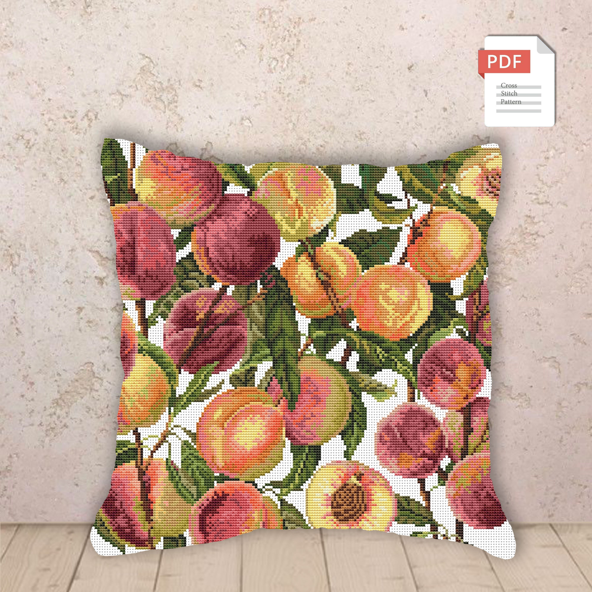 Fruit Pillows Set Cross Stitch Pattern #pll028 - Image 5