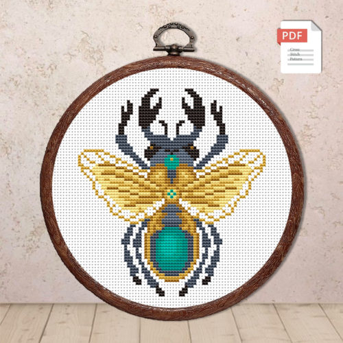 Beetle Cross Stitch Pattern #anm011