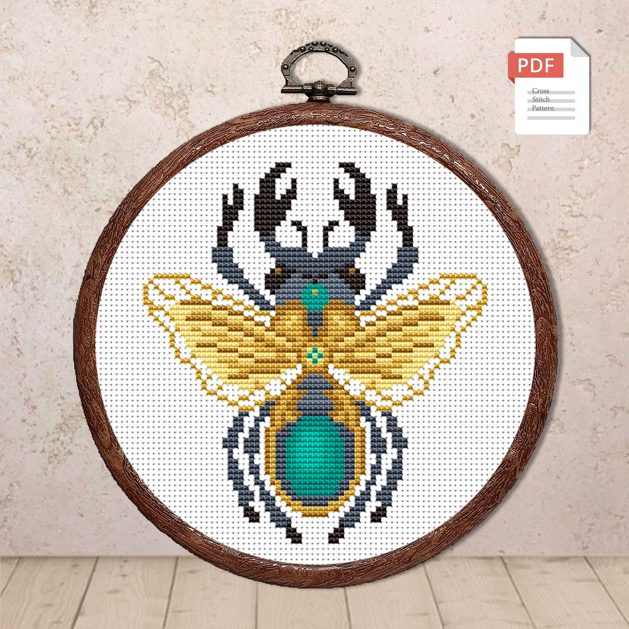 Beetle Cross Stitch Pattern #anm011