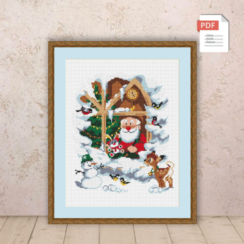 Merry Christmas Cross Stitch Pattern #chr001