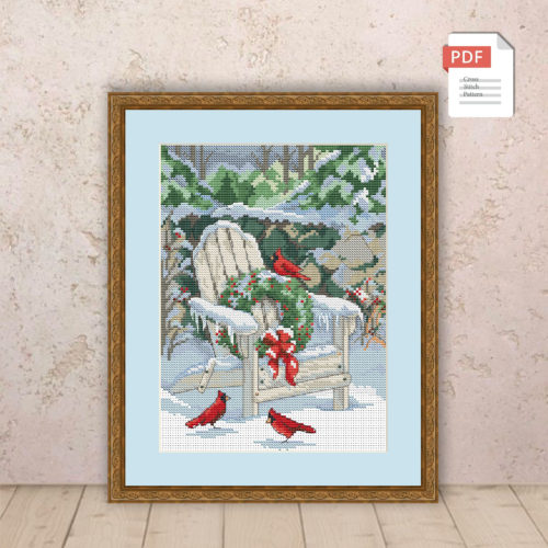 Merry Christmas Cross Stitch Pattern #chr016