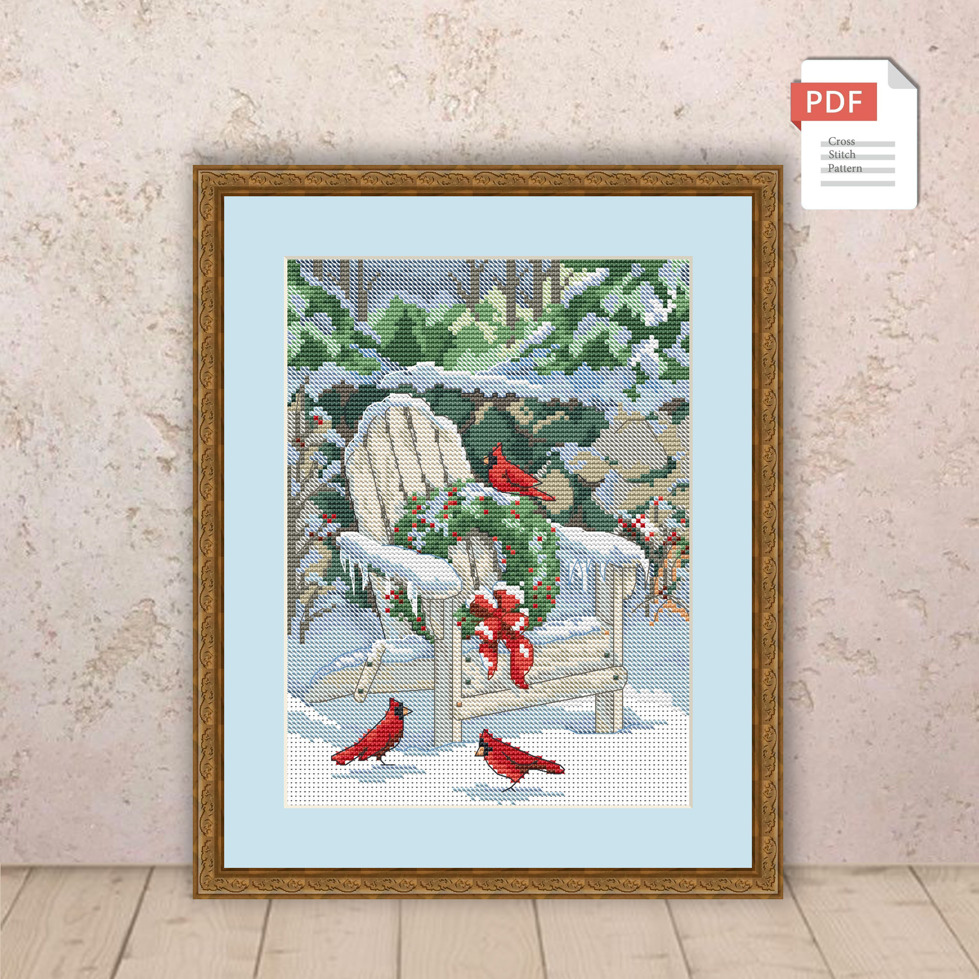 Merry Christmas Cross Stitch Pattern #chr016