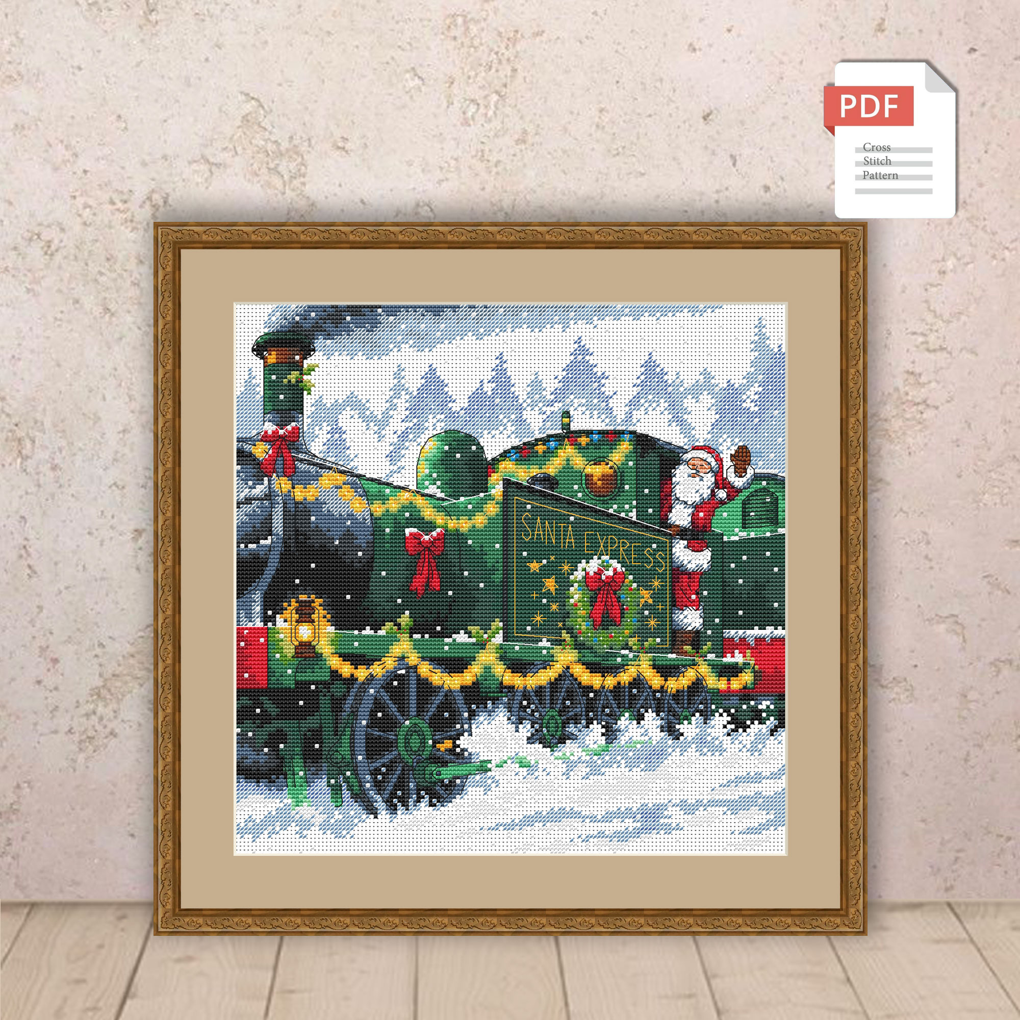 Santa Claus Cross Stitch Pattern #chr019