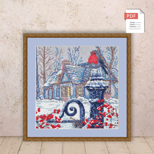 Merry Christmas Cross Stitch Pattern #chr020