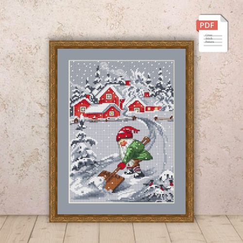 Merry Christmas Cross Stitch Pattern #chr021