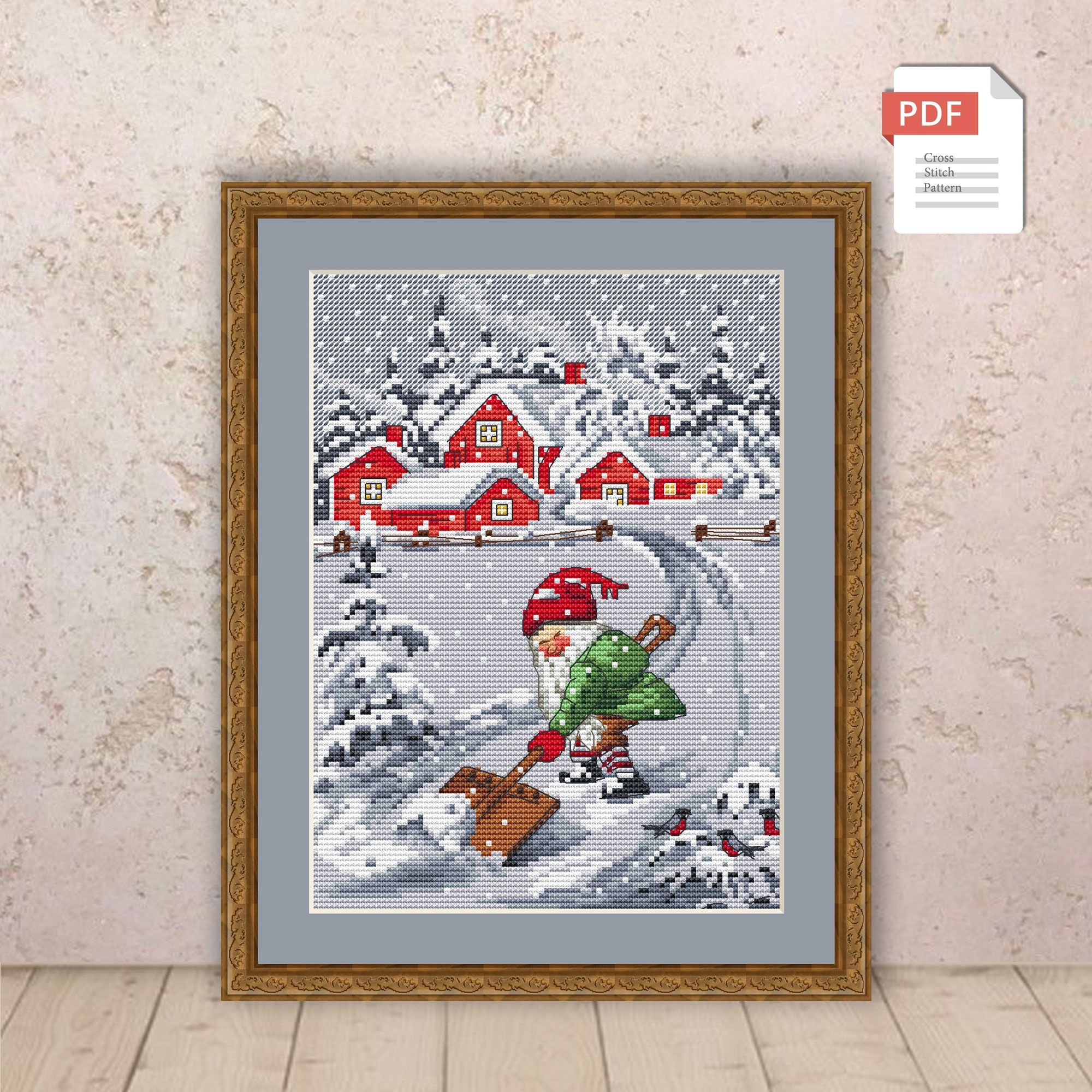 Merry Christmas Cross Stitch Pattern #chr021