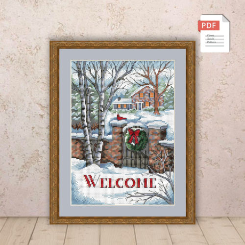 Merry Christmas Cross Stitch Pattern #chr022