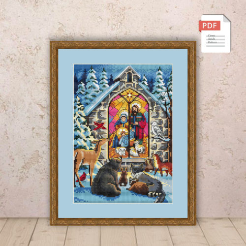 Holy Nativity Cross Stitch Pattern #chr024