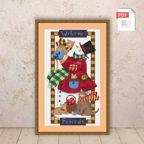 Merry Christmas Cross Stitch Pattern #chr030