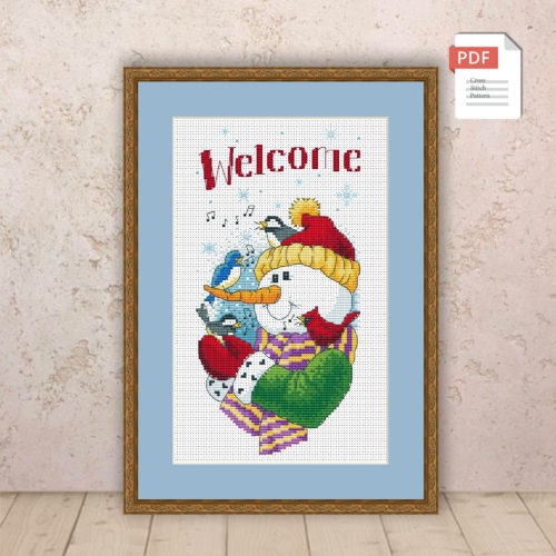 Merry Christmas Cross Stitch Pattern #chr034